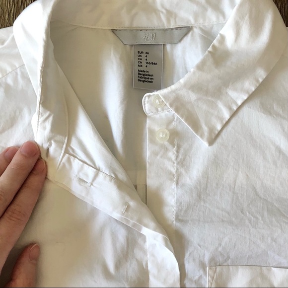 H&M White Button-Down Blouse - Picture 6 of 13
